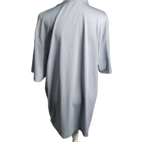 Travis Mathew Golf Polo Shirt Men's XXL Blue Gingham Performance Short Sleeve - Picture 2 of 9